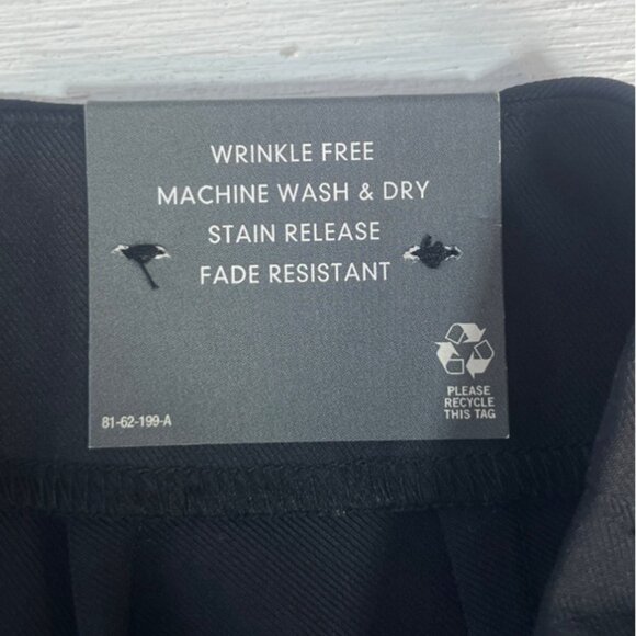 Worthington Slim Ankle Pants Womens 10 Black New Wrinkle Free Stain Release - Picture 7 of 11